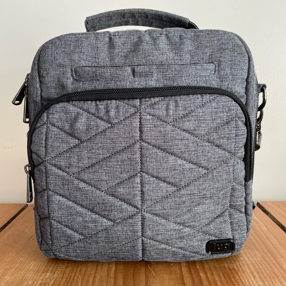 LUG Bundle Ranger 2 Crossbody Bag & Splits Wallet Heather Gray RFID Protection - Picture 2 of 8